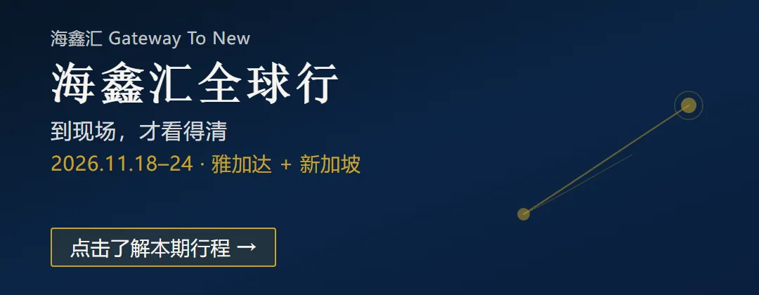 海鑫汇全球行横幅